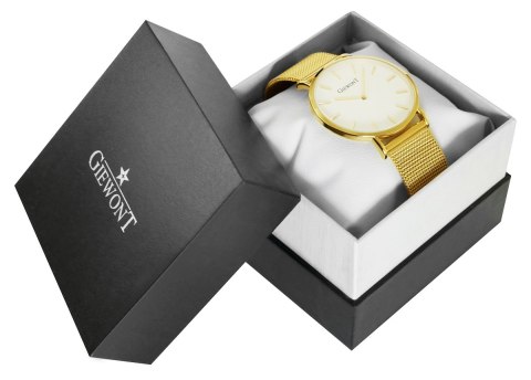Zegarek Damski GIEWONT Harmony GW1970-1 Pure White/Gold Effect Zegarek Damski GIEWONT Harmony GW1970-1 Pure White/Gold Effect