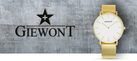 Zegarek Damski GIEWONT Harmony GW1970-1 Pure White/Gold Effect Zegarek Damski GIEWONT Harmony GW1970-1 Pure White/Gold Effect