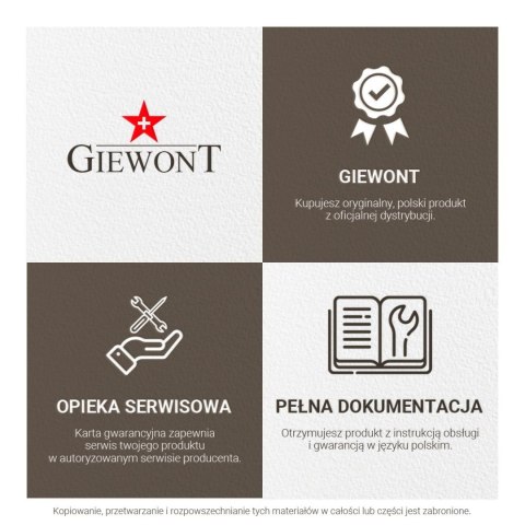 Zegarek Damski GIEWONT Harmony GW1970-2 Black/Gold Effect Zegarek Damski GIEWONT Harmony GW1970-2 Black/Gold Effect