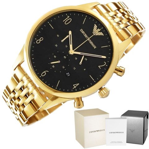 Zegarek Męski Emporio Armani Chronograf AR1893 Zegarek Męski Emporio Armani Chronograf AR1893