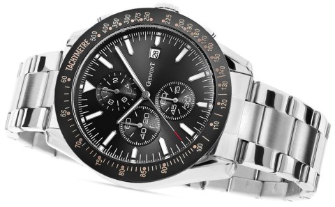 Zegarek Męski GIEWONT PrimeChrono GW8620-1 Chronograf Silver/Black Zegarek Męski GIEWONT PrimeChrono GW8620-1 Chronograf Silver/Black