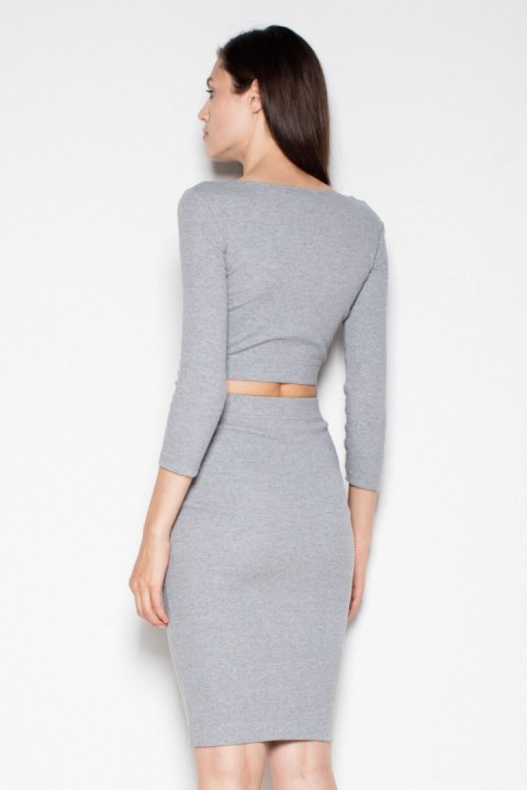 Spódnica Komplet Model VT032 Grey - Venaton - S/M Spódnica Komplet Model VT032 Grey - Venaton - S/M
