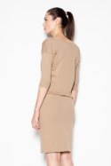 Sukienka Model VT080 Beige - Venaton - L Sukienka Model VT080 Beige - Venaton - L