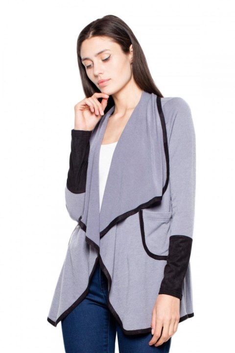 Sweter Damski Model VT036 Grey - Venaton - XL Sweter Damski Model VT036 Grey - Venaton - XL