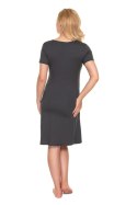 Koszulka nocna Koszula Nocna Ciążowa Model 0192 Grafit - PeeKaBoo - XXL Koszulka nocna Koszula Nocna Ciążowa Model 0192 Grafit - PeeKaBoo - XXL