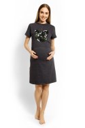 Koszulka nocna Koszula Nocna Model 1625C Grafit - PeeKaBoo - L/XL Koszulka nocna Koszula Nocna Model 1625C Grafit - PeeKaBoo - L/XL