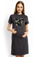 Koszulka nocna Koszula Nocna Model 1625C Grafit - PeeKaBoo - S/M