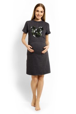 Koszulka nocna Koszula Nocna Model 1625C Grafit - PeeKaBoo - S/M
