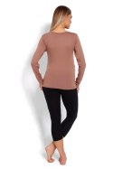Piżama Damska Ciążowa Model 1679 Cappuccino - PeeKaBoo - XXL Piżama Damska Ciążowa Model 1679 Cappuccino - PeeKaBoo - XXL