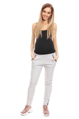 Spodnie Ciążowe Model 0133 Grey - PeeKaBoo - S/M