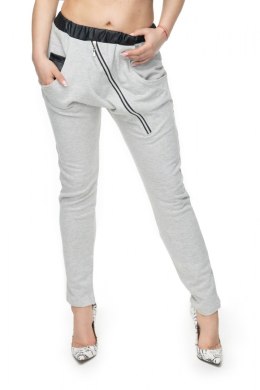 Spodnie Damskie Model 0103 Light Grey - PeeKaBoo - uniwersalny