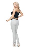 Spodnie Damskie Model 0103 Light Grey - PeeKaBoo - uniwersalny Spodnie Damskie Model 0103 Light Grey - PeeKaBoo - uniwersalny