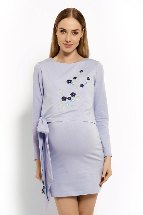 Sukienka Ciążowa Model 1624C Sky Blue - PeeKaBoo - XXL