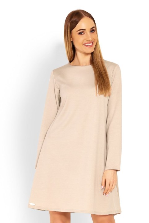 Sukienka Model 1359 Beige - PeeKaBoo - S/M Sukienka Model 1359 Beige - PeeKaBoo - S/M