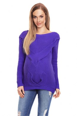 Sweter Ciążowy Model 40029 Violet - PeeKaBoo - uniwersalny