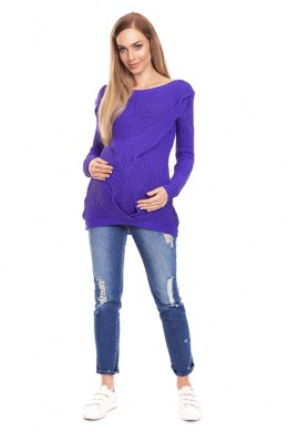 Sweter Ciążowy Model 40029 Violet - PeeKaBoo - uniwersalny
