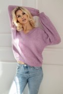 Sweter Damski Model 30083 Lila - PeeKaBoo - uniwersalny Sweter Damski Model 30083 Lila - PeeKaBoo - uniwersalny