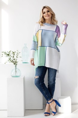 Sweter Damski Model 30089 Błękit - PeeKaBoo - uniwersalny