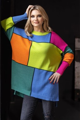 Sweter Damski Model 30089 Limonka - PeeKaBoo - uniwersalny
