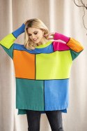 Sweter Damski Model 30089 Limonka - PeeKaBoo - uniwersalny Sweter Damski Model 30089 Limonka - PeeKaBoo - uniwersalny