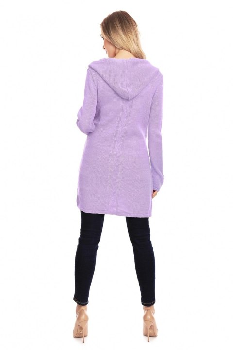 Sweter Kardigan Model 30063 Lila - PeeKaBoo - uniwersalny Sweter Kardigan Model 30063 Lila - PeeKaBoo - uniwersalny