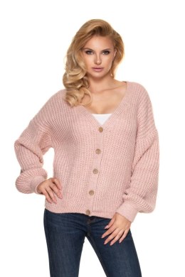 Sweter Kardigan Model 30077 Blady Róż - PeeKaBoo - uniwersalny