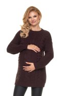 Sweter Model 70040 Chocco - PeeKaBoo - uniwersalny Sweter Model 70040 Chocco - PeeKaBoo - uniwersalny