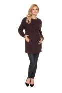Sweter Model 70040 Chocco - PeeKaBoo - uniwersalny Sweter Model 70040 Chocco - PeeKaBoo - uniwersalny