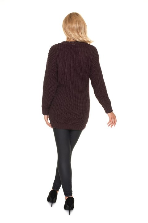 Sweter Model 70040 Chocco - PeeKaBoo - uniwersalny Sweter Model 70040 Chocco - PeeKaBoo - uniwersalny