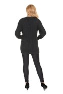 Sweter Model 70040 Grafit - PeeKaBoo - uniwersalny Sweter Model 70040 Grafit - PeeKaBoo - uniwersalny