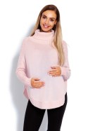 Sweter Ponczo Model 70009C Powder Pink - PeeKaBoo - uniwersalny