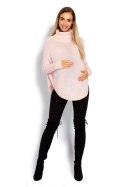 Sweter Ponczo Model 70009C Powder Pink - PeeKaBoo - uniwersalny