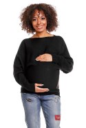 Sweter model 70003C Black - PeeKaBoo - uniwersalny Sweter model 70003C Black - PeeKaBoo - uniwersalny
