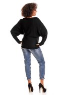 Sweter model 70003C Black - PeeKaBoo - uniwersalny Sweter model 70003C Black - PeeKaBoo - uniwersalny