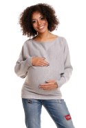 Sweter model 70003C Light Gray - PeeKaBoo - uniwersalny Sweter model 70003C Light Gray - PeeKaBoo - uniwersalny