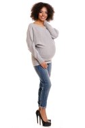 Sweter model 70003C Light Gray - PeeKaBoo - uniwersalny Sweter model 70003C Light Gray - PeeKaBoo - uniwersalny