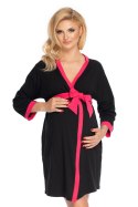 Szlafrok Damski Model 1709 Black - PeeKaBoo - uniwersalny