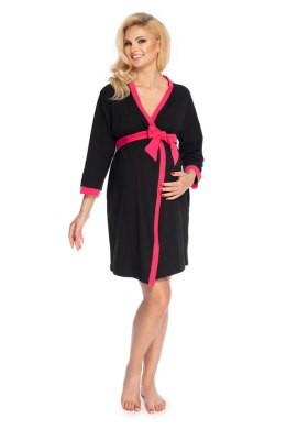 Szlafrok Damski Model 1709 Black - PeeKaBoo - uniwersalny
