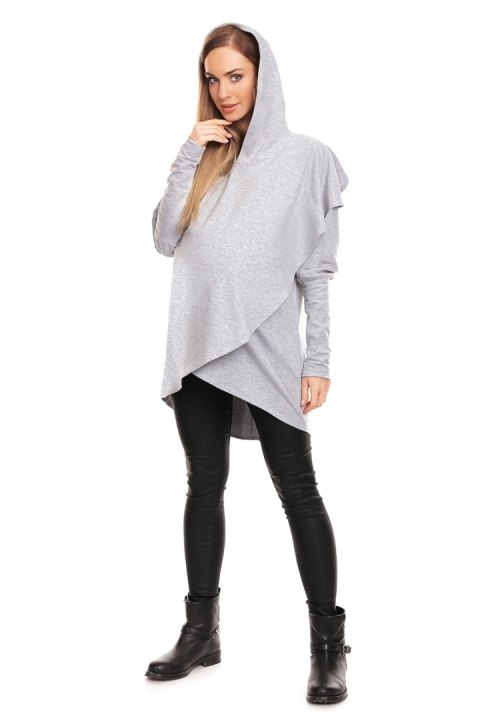 Bluza Ciążowa Model 0146 Grey - PeeKaBoo - S/M Bluza Ciążowa Model 0146 Grey - PeeKaBoo - S/M