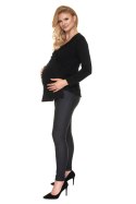 Bluzka Ciążowa Model 0185 Black - PeeKaBoo - L/XL Bluzka Ciążowa Model 0185 Black - PeeKaBoo - L/XL