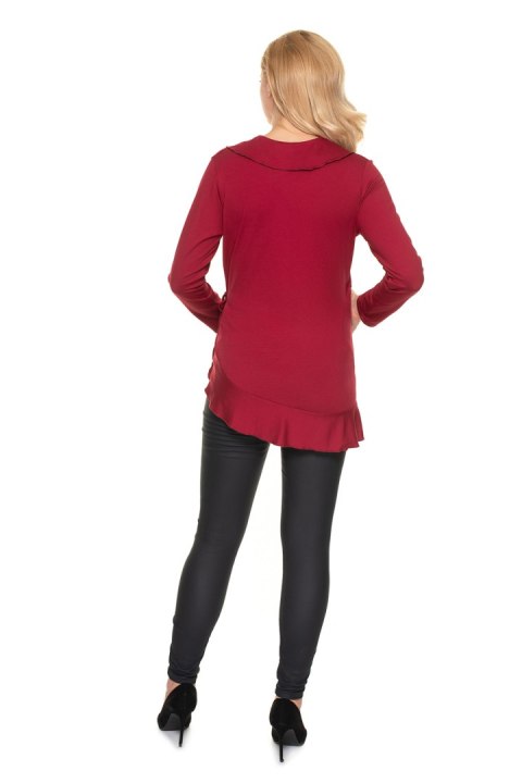 Bluzka Ciążowa Model 0185 Bordo - PeeKaBoo - L/XL Bluzka Ciążowa Model 0185 Bordo - PeeKaBoo - L/XL