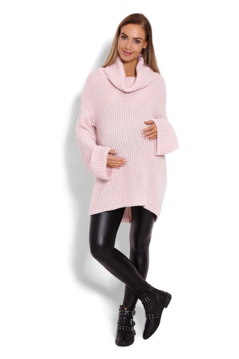 Golf Ciążowy Model 70012C Powder Pink - PeeKaBoo - uniwersalny Golf Ciążowy Model 70012C Powder Pink - PeeKaBoo - uniwersalny