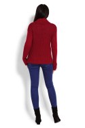 Golf Damski Model 70014 Bordo - PeeKaBoo - uniwersalny Golf Damski Model 70014 Bordo - PeeKaBoo - uniwersalny