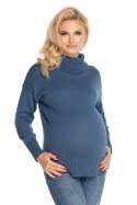 Golf Damski Model 70037 Jeans - PeeKaBoo - uniwersalny