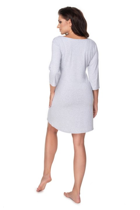 Koszulka nocna Koszula Nocna Ciążowa Model 0157 Grey - PeeKaBoo - S/M Koszulka nocna Koszula Nocna Ciążowa Model 0157 Grey - PeeKaBoo - S/M