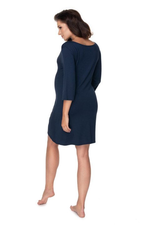 Koszulka nocna Koszula Nocna Ciążowa Model 0157 Navy - PeeKaBoo - L/XL Koszulka nocna Koszula Nocna Ciążowa Model 0157 Navy - PeeKaBoo - L/XL