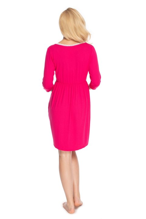 Koszulka nocna Koszula Nocna Ciążowa Model 0178 Fuksja - PeeKaBoo - S/M Koszulka nocna Koszula Nocna Ciążowa Model 0178 Fuksja - PeeKaBoo - S/M