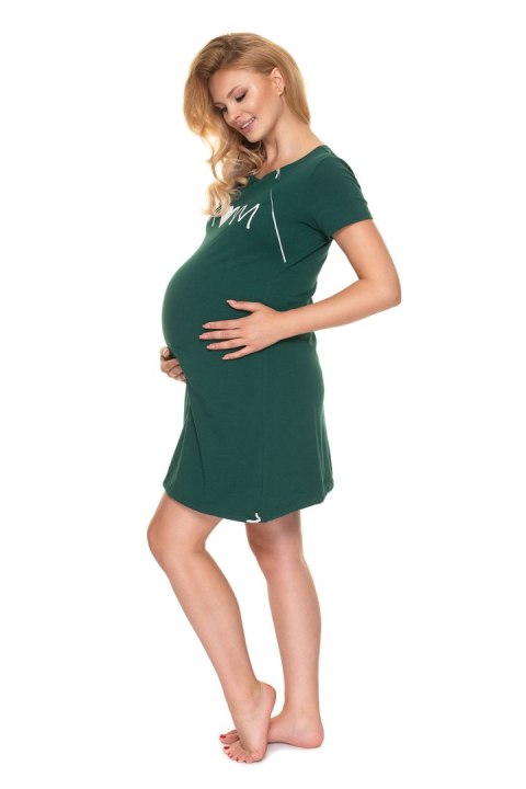 Koszulka nocna Koszula Nocna Ciążowa Model 0190 Green - PeeKaBoo - L/XL Koszulka nocna Koszula Nocna Ciążowa Model 0190 Green - PeeKaBoo - L/XL