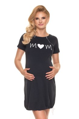Koszulka nocna Koszula Nocna Ciążowa Model 0190 Navy - PeeKaBoo - S/M