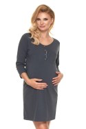 Koszulka nocna Koszula Nocna Ciążowa Model 0191 Grafit - PeeKaBoo - S/M Koszulka nocna Koszula Nocna Ciążowa Model 0191 Grafit - PeeKaBoo - S/M